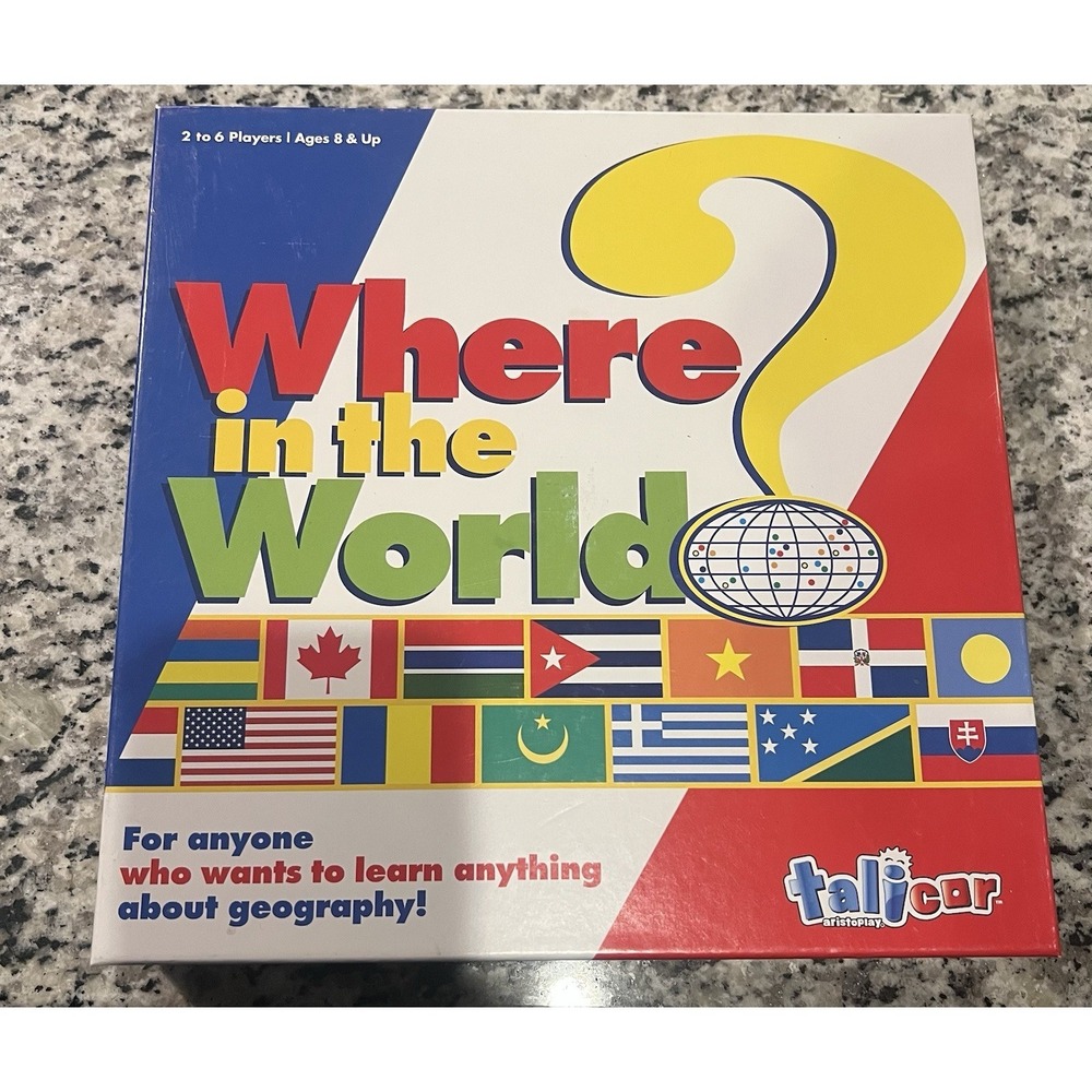 Where in the World Geography Game Complete‎ Open Box Educational Homeschool